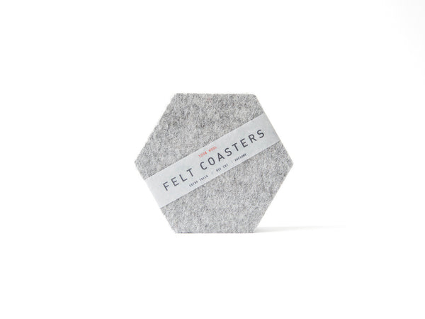 Grey Hexagon Coaster main-slider