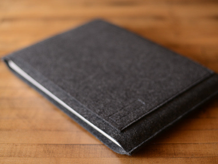 MacBook Pro/Air Carryall Bag Liner - Charcoal Felt by byrd & belle