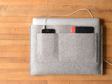 MacBook Pro/Air Carryall Bag Liner - Grey Felt by byrd & belle
