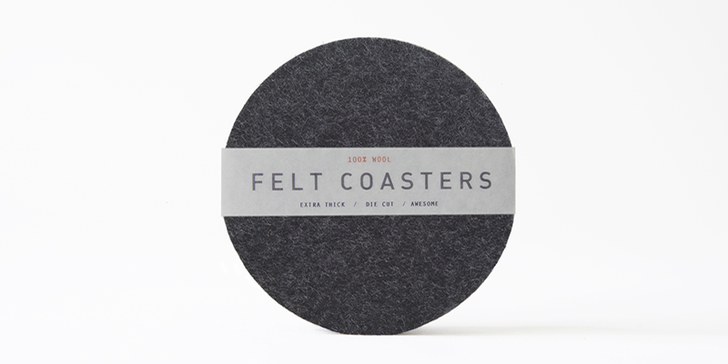 Round Felt Coasters - Wool Felt