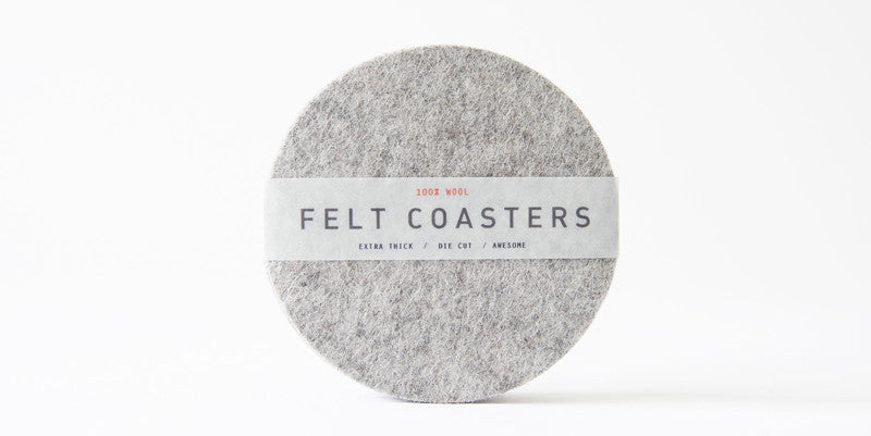 Round Felt Coasters - Wool Felt