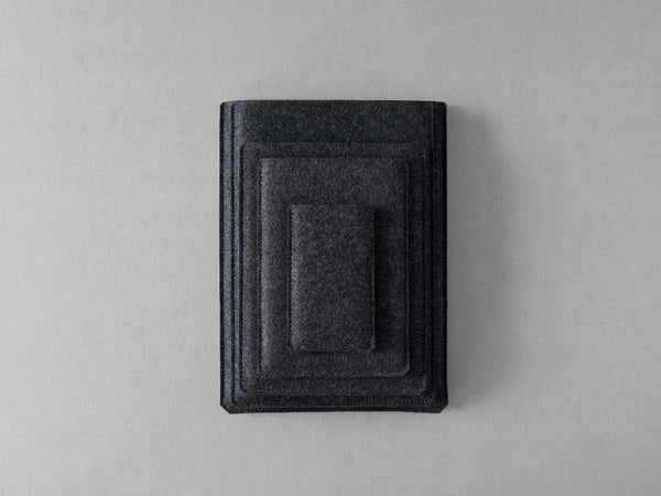 Felt Sleeve for Kindle in Charcoal