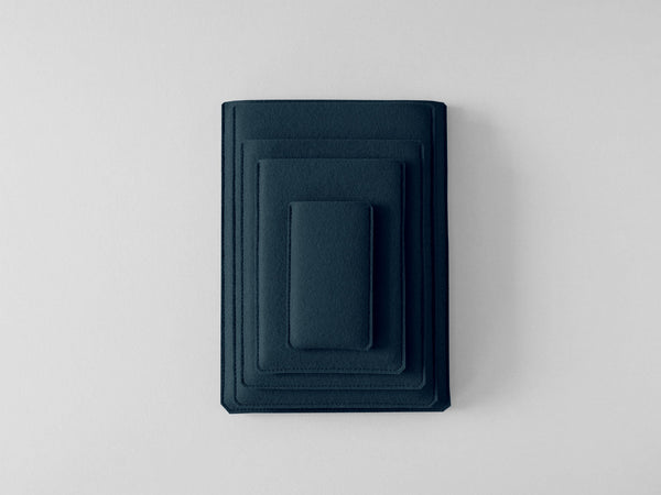 Felt Sleeve for iPad in Ink Blue