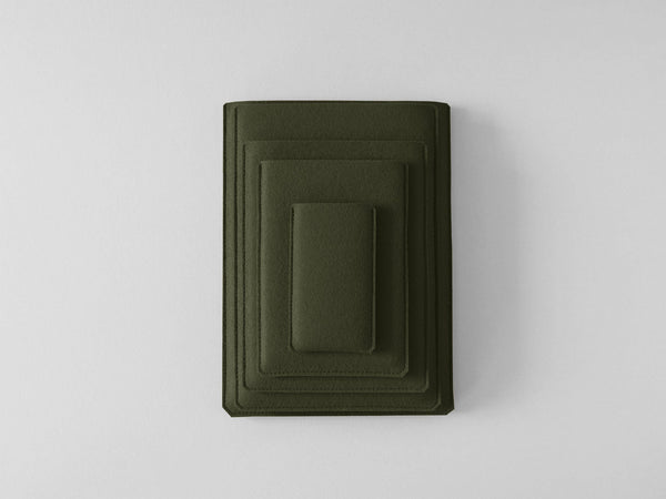 Felt Sleeve for iPad in Moss